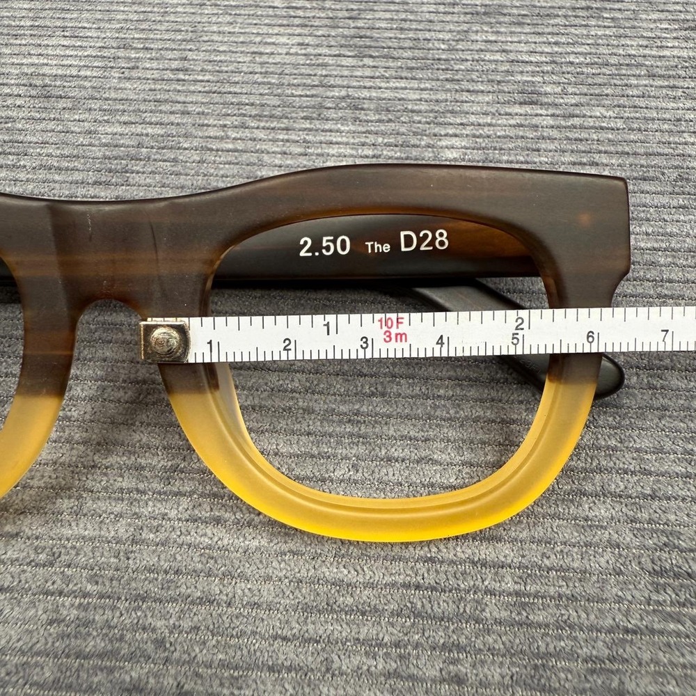 Caddis Eye Appliances The D28 Reading Glasses Frames Tortoise Honey 50-22-145 - Picture 12 of 14